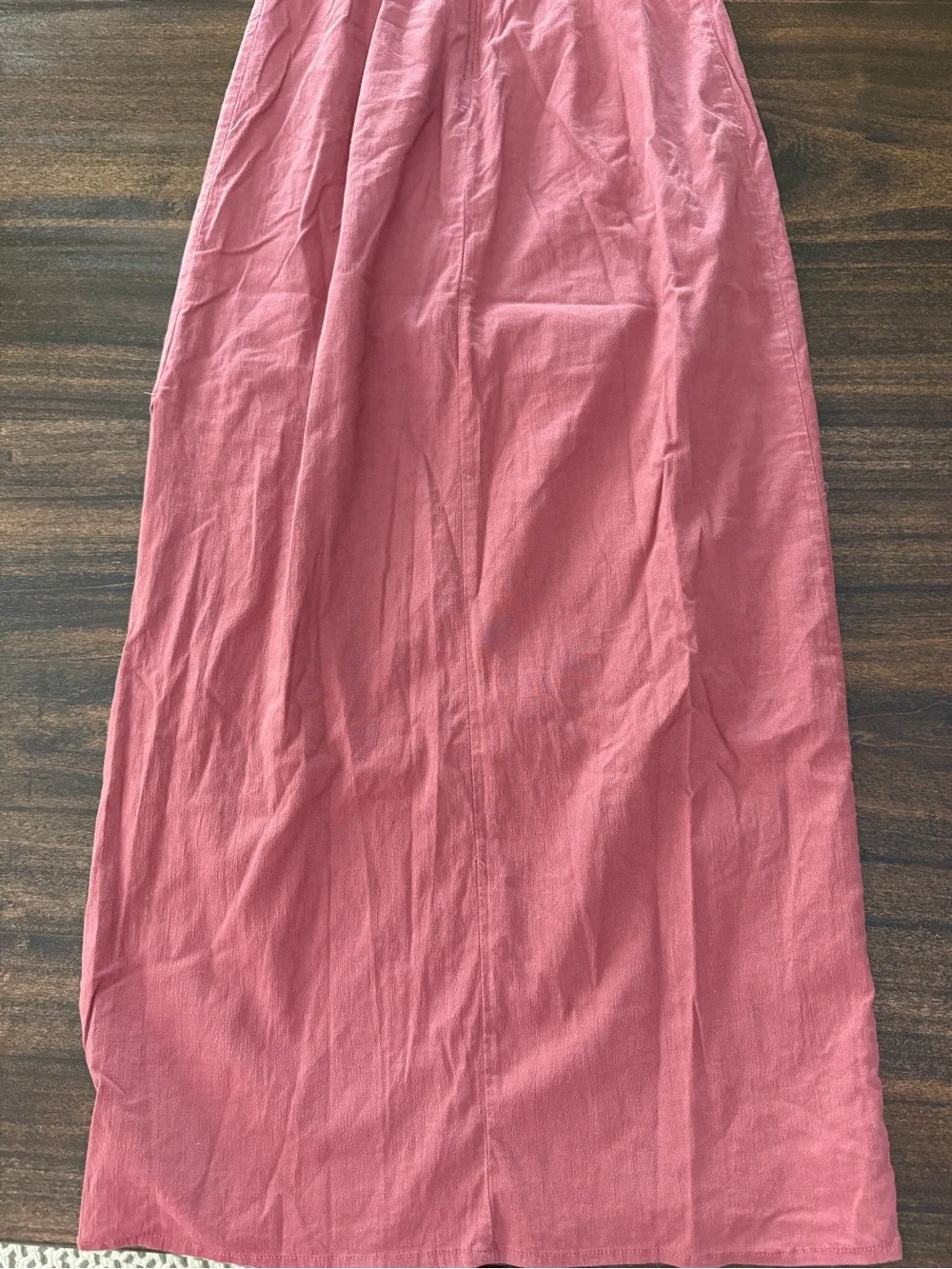 Abercrombie & Fitch Rose-Pink Spaghetti-Strap Maxi Dress